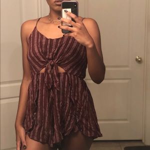 Maroon romper